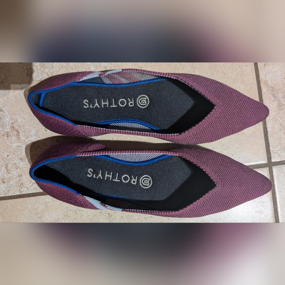 Rothy's Size 8.5 Women's Purple Pointed Toe Flats